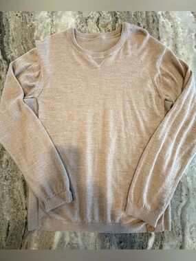 PAKA The Original Crew Sweater Large. Warm Oatmeal. Alpaca Wool Blend. Pullover